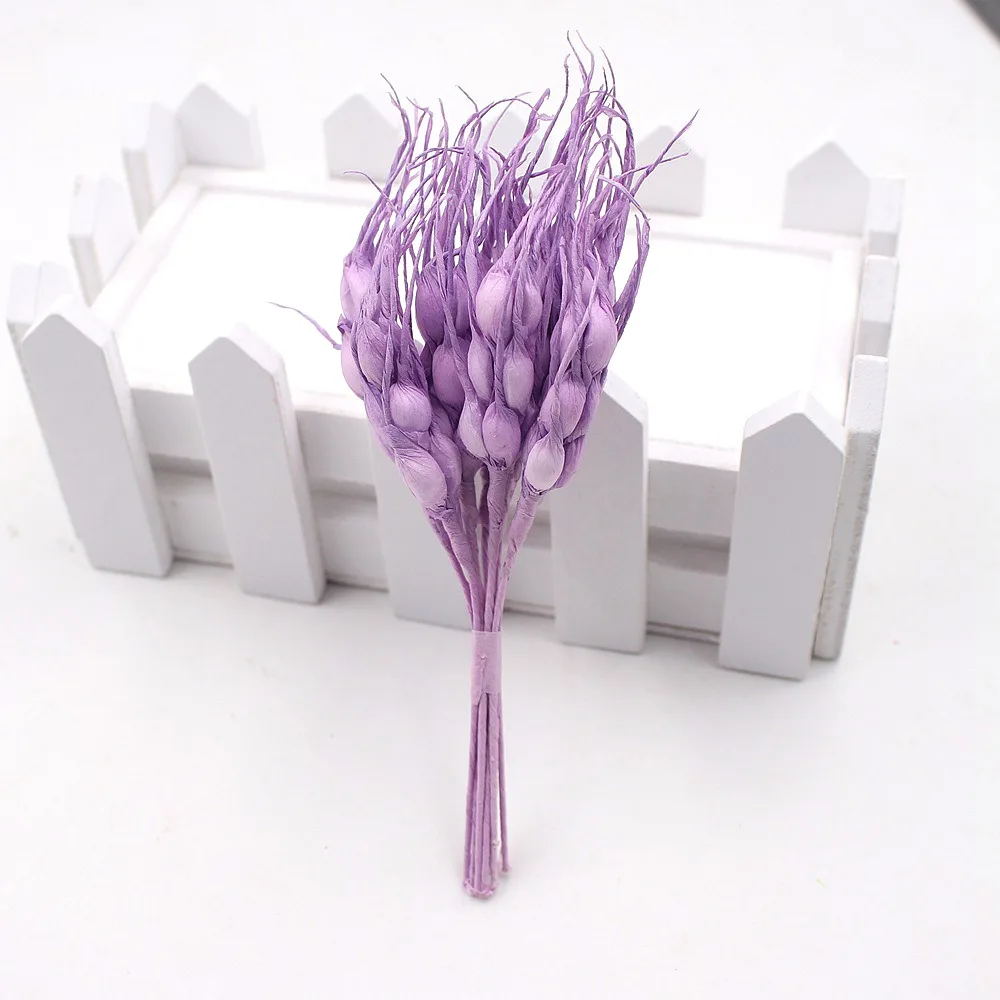 10 шт. осенне пшеницы искусственный, созданный вручную цветок свадебное оформление букета самодельный венок вырезать ремесло в форме искусственных цветов