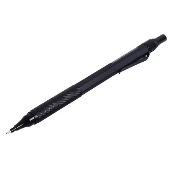 Автоматический чертёжный карандаш, металлический механический карандаш 0,5 мм размер свинца, матовый металлический баррель, 1 Каждый - Цвет: B