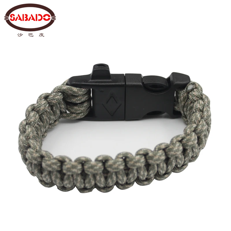 الرجال مضفر سوار paracord بقاء التخييم متعددة الوظائف الانقاذ حبل الطوارئ paracord التنزه paracord
