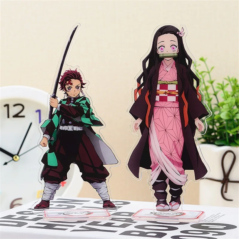 Аниме Demon Slayer: Kimetsu no Yaiba Kamado Tanjirou Nezuko акриловый брелок для косплея фигурка