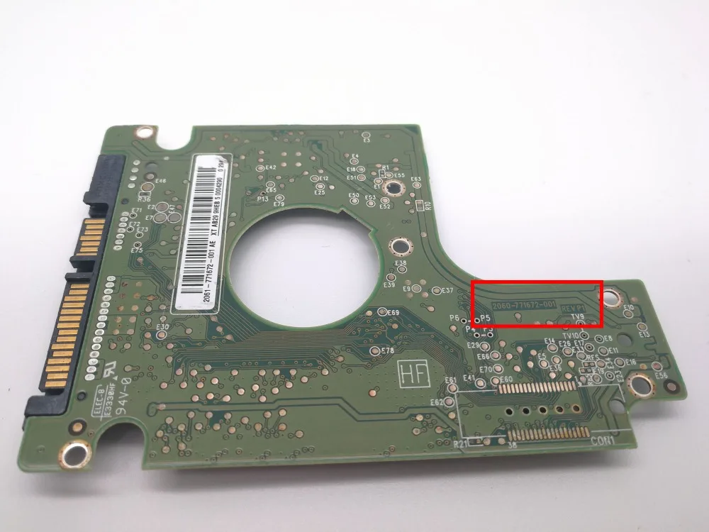 

HDD PCB printed circuit board 2060-771672-001 REV A/P1 for WD 2.5 inch SATA hard drive repair data recovery
