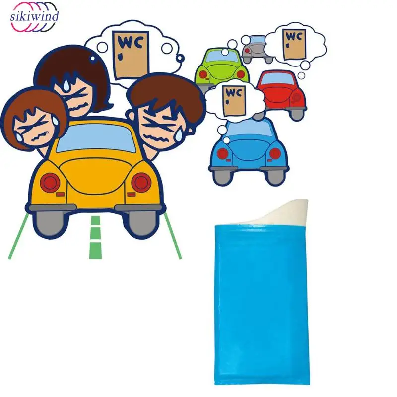 10 قطعة المتاح 600CC المحمولة السفر البول حقيبة التخزين المربى سيارة مخيمات في الهواء الطلق الطوارئ المحمول مصغرة المرحاض ل الطفل الكبار
