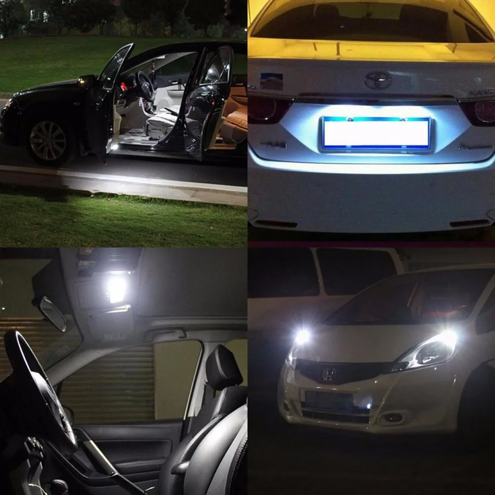 Katur 10 шт. T10 LED CANBUS W5W супер яркая светодиодная лампа 194 168 2825 Readind лампы для номерного