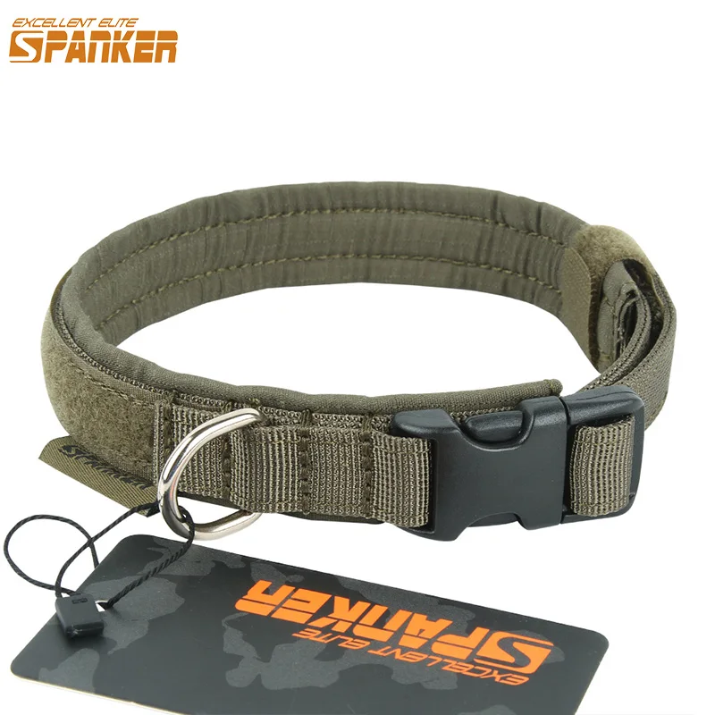 

EXCELLENT ELITE SPANKER Tactical Small Dog Training Collar Length Adjustable Hunting Nylon Pet Collar Plastic Buckle Dog Collars