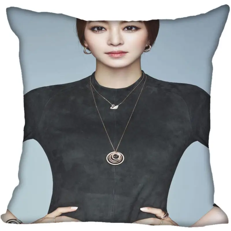 На заказ Kpop Хан е Сеул печатные квадратные шелковые наволочки 40x40 см, 35x35 см одна сторона атласная Наволочка логотип - Цвет: 7