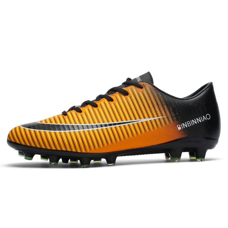 BOOMING Adult Soccer Shoes Men Boy Football Boots High Ankle Kids Professional Training Sport Sneakers Size 35-44  (18)