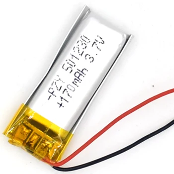 

3.7V 170 mAh Li-Polymer Rechargeable Battery 501230 Li Po ion for GPS toy LED Bluetooth MP3 MP4 051230