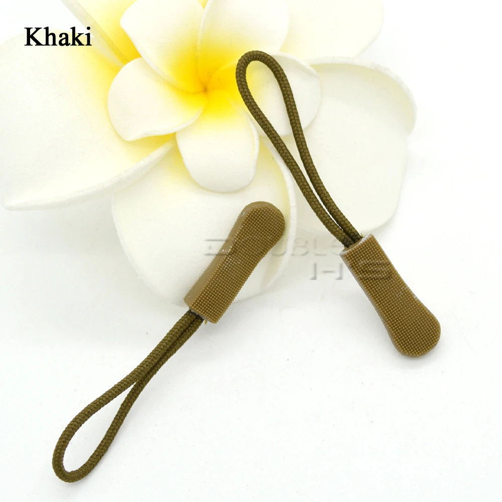 20pcs/lot Mix Color Cord Zipper Pull Strap Lariat Black For Apparel Accessories