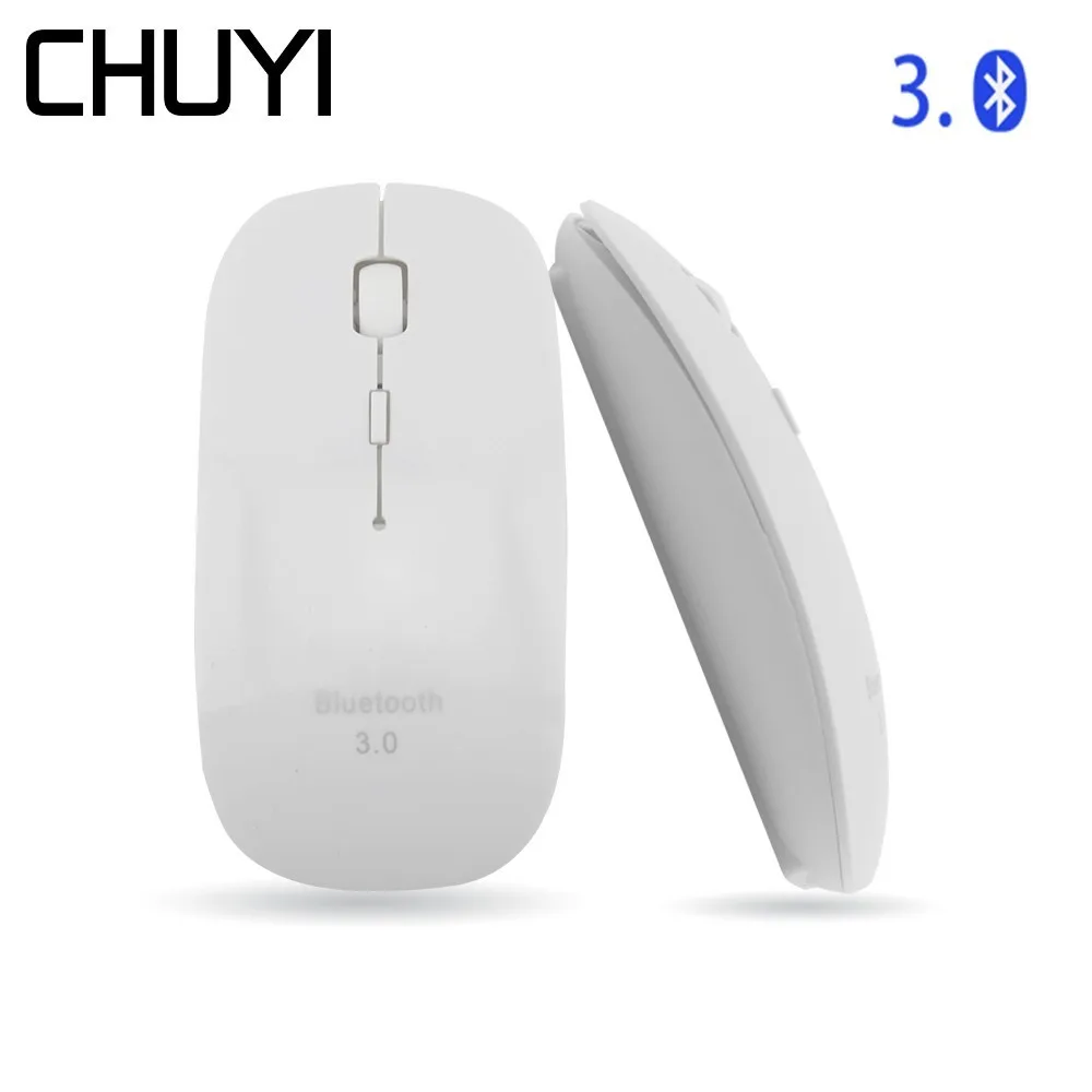 Ультратонкая Беспроводная оптическая мышь Bluetooth для игр Mause 1600DPI компьютерные