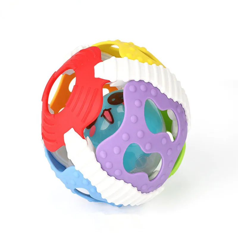 

Early education soft Teether balls Soft light Jingle music Toy Intellectual development Baby Rattles Soft bell ball Baby gift