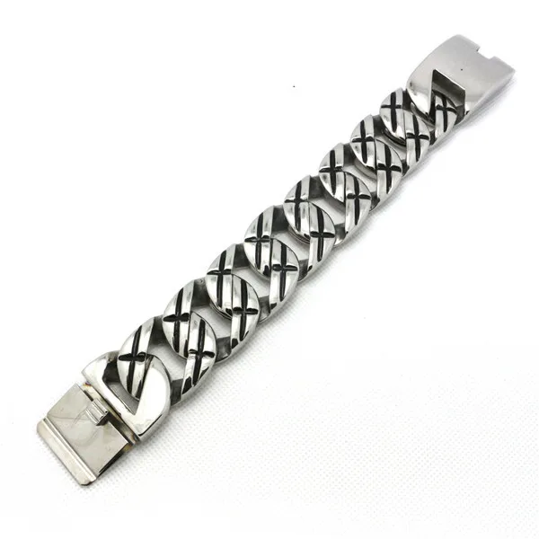 

Fashion Top Quality 218g Huge Heavy Polishing Bracelet For Man 316L Stainless Steel Hot Sale Amazing Cool Bracelet On Promotion