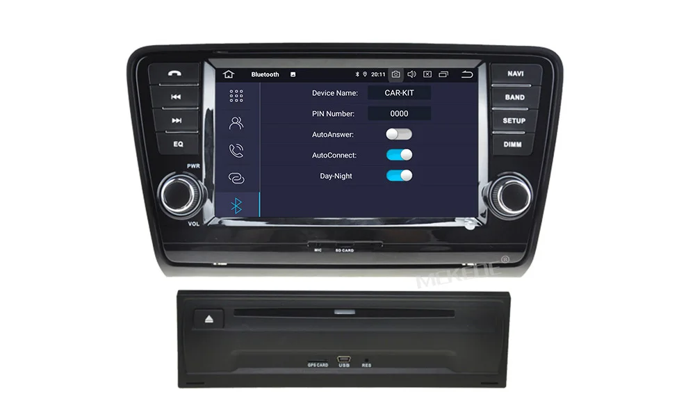 Perfect Android 9.0 8"2din car gps navigation radio coche player for SKODA Octavia 2013-2018 A8 with wifi bluetooth carplay USB navi 20