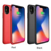 GOLDFOX Чехлы для зарядного устройства для iphone X чехол для батареи ультра тонкий внешний аккумулятор чехол для iphone X 4000 мАч тонкий контейнер для аккумуляторных батарей