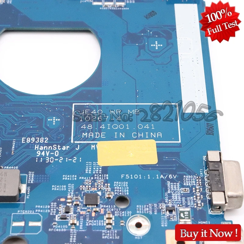 Материнская плата NOKOTION для ноутбука Acer aspire 4752 4755 JE40 HR MB 10267 4 48 4iq01. 041 HM65 DDR3 MBRPT01001