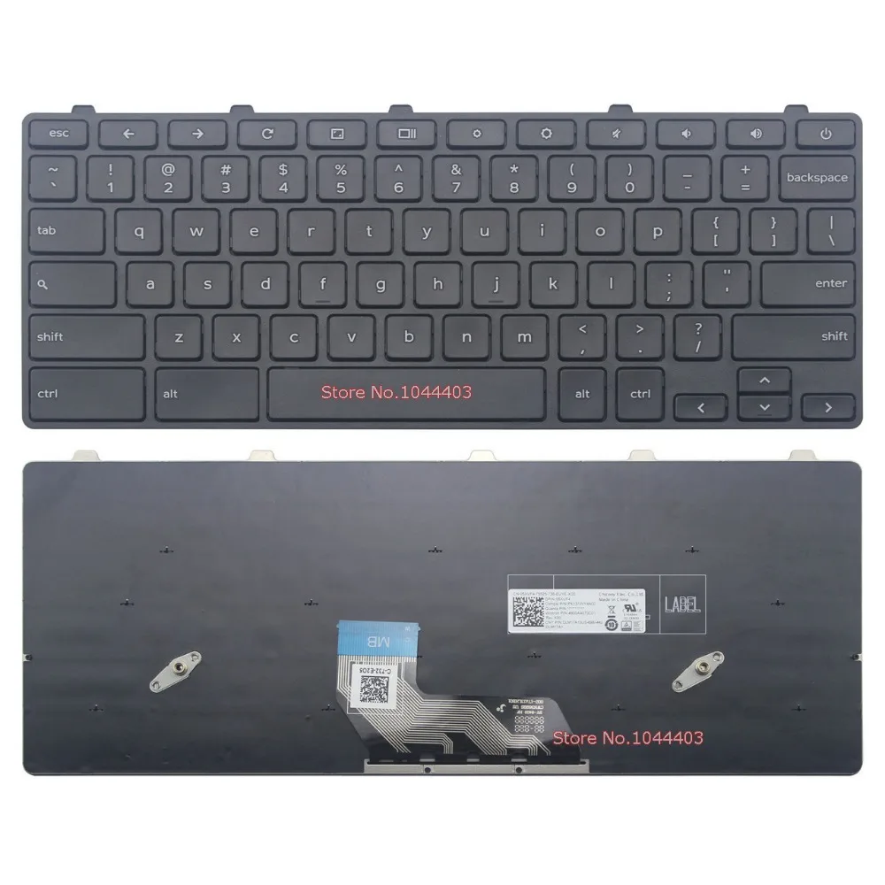 Original New For Dell Chromebook 11 3180 3189 Laptop Keyboard US Without Frame 05XVF4 0HNXPM