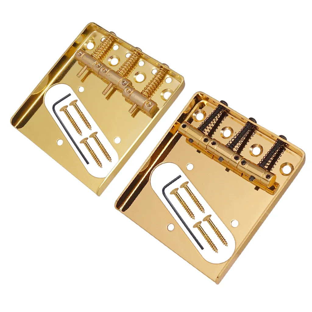 3 String Electric Guitar Saddle Tremolo Fixed Bridge for TL TELE Telecaster Guitar