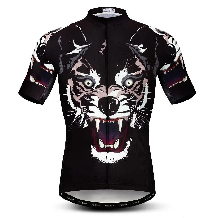 3D Roar Wolf велосипедная майка мужская Ropa Ciclismo с коротким рукавом велосипедная Одежда для езды на велосипеде летняя велосипедная одежда Maillot Ciclismo - Цвет: 3