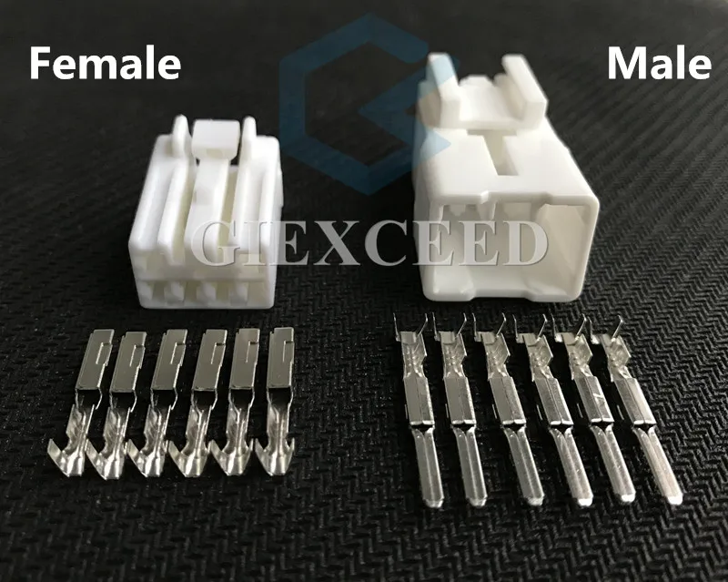 2 комплекта 6 Pin MG651044 MG 651044 автомобильный соединитель провода гнездовой