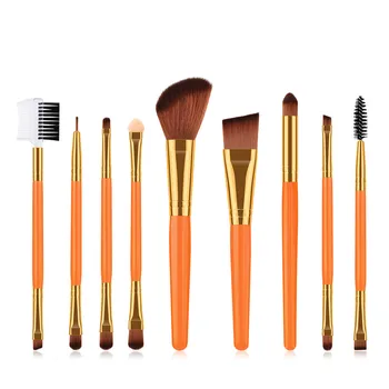 

10 Pcs Brush Tool Eyeshadow Brush Brush Beauty Makeup Brush Set Golden Makeup Brushes Set pincel maquiagem T0412