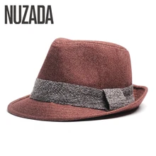 Бренд nuzada Кепка Мужские Женские шляпы-федоры Топ джаз шляпа качество ретро Англия досуг хлопок осень лето зима Кепка