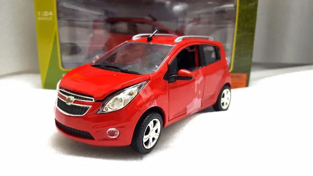 1 24 Cast Model For Chevrolet Chevy Spark Red Minicar Alloy Toy 1 24 Cast Model For Chevrolet Chevy Spark Red Minicar Alloy Toy Car Miniature Collection