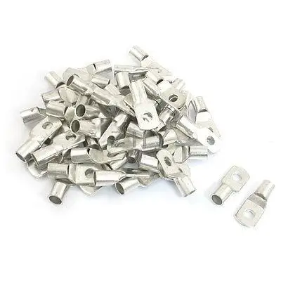 

50 Pcs Non-insulated Ring Tongue Terminal Connector for 16-14 AWG