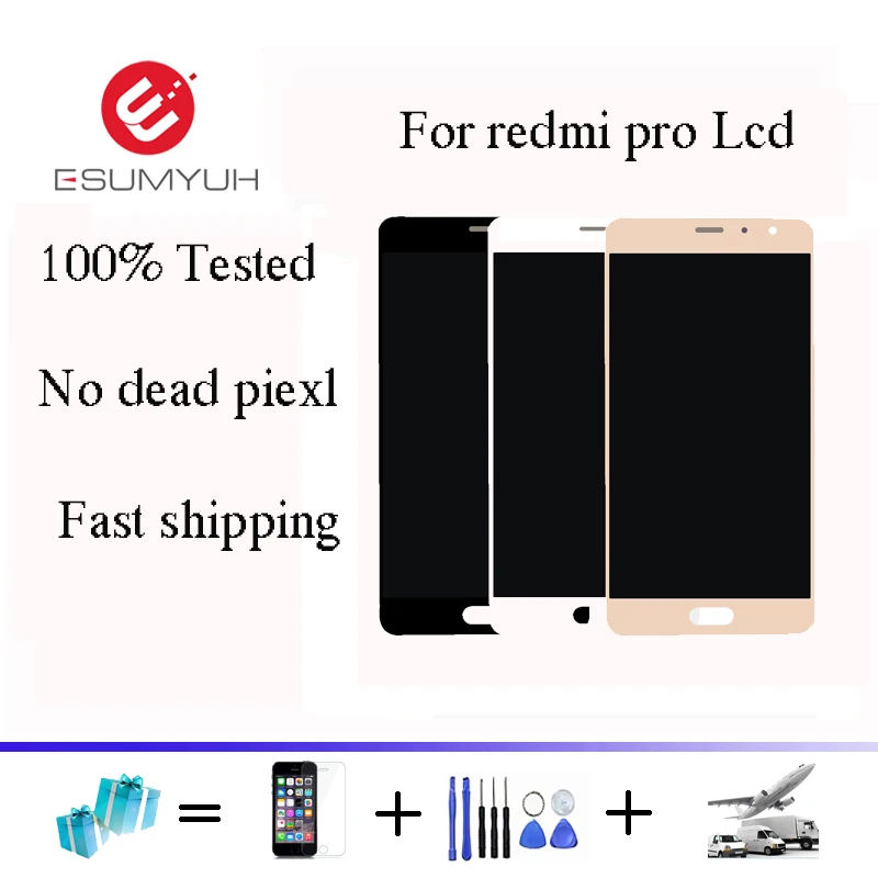 

Xiaomi Redmi Pro LCD display + Touch Screen Digitizer High Quality Replacement for Xiaomi Redmi Pro 5.5 inch Mobile Phone