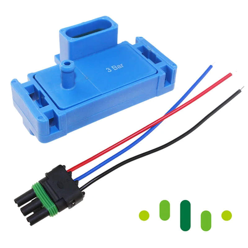 

3BAR MAP Sensor Manifold Absolute Intake Air Boost Pressure Sender For Pontiac Fiero Aztek 6000 2.5L 2.8L 3.1L 3.4L 4.3L PS10081