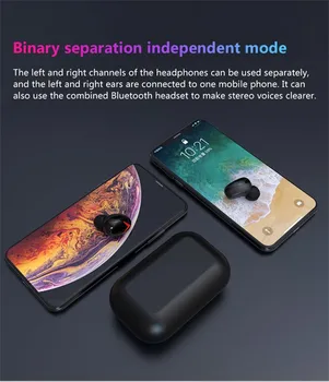 

VOBERRY A8 sweat-proof Wireless Bluetooth TWS stand-alone Headset With Charging Box Stereo Earplug Ergonomic Mini Headset 719#2