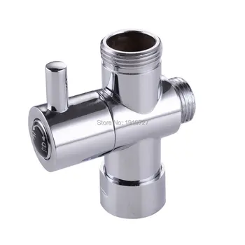 

Bagnolux Chrome Silver 3 Way Shower Head Diverter Valve G3/4" Three Way Copper adapter Valve for Toilet Bidet T- Adapter Valve