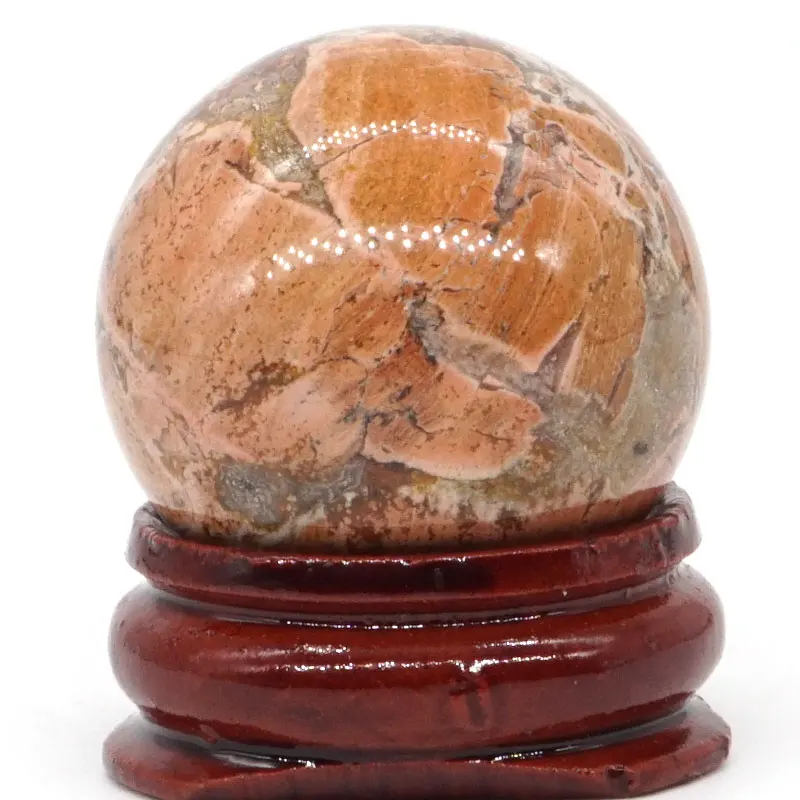 Natural Red Silver Leaf Jasper Ball Mineral Quartz Sphere Hand Massage Crystal Ball Healing Feng Shui Home Decor Accessory 30mm Stones Aliexpress