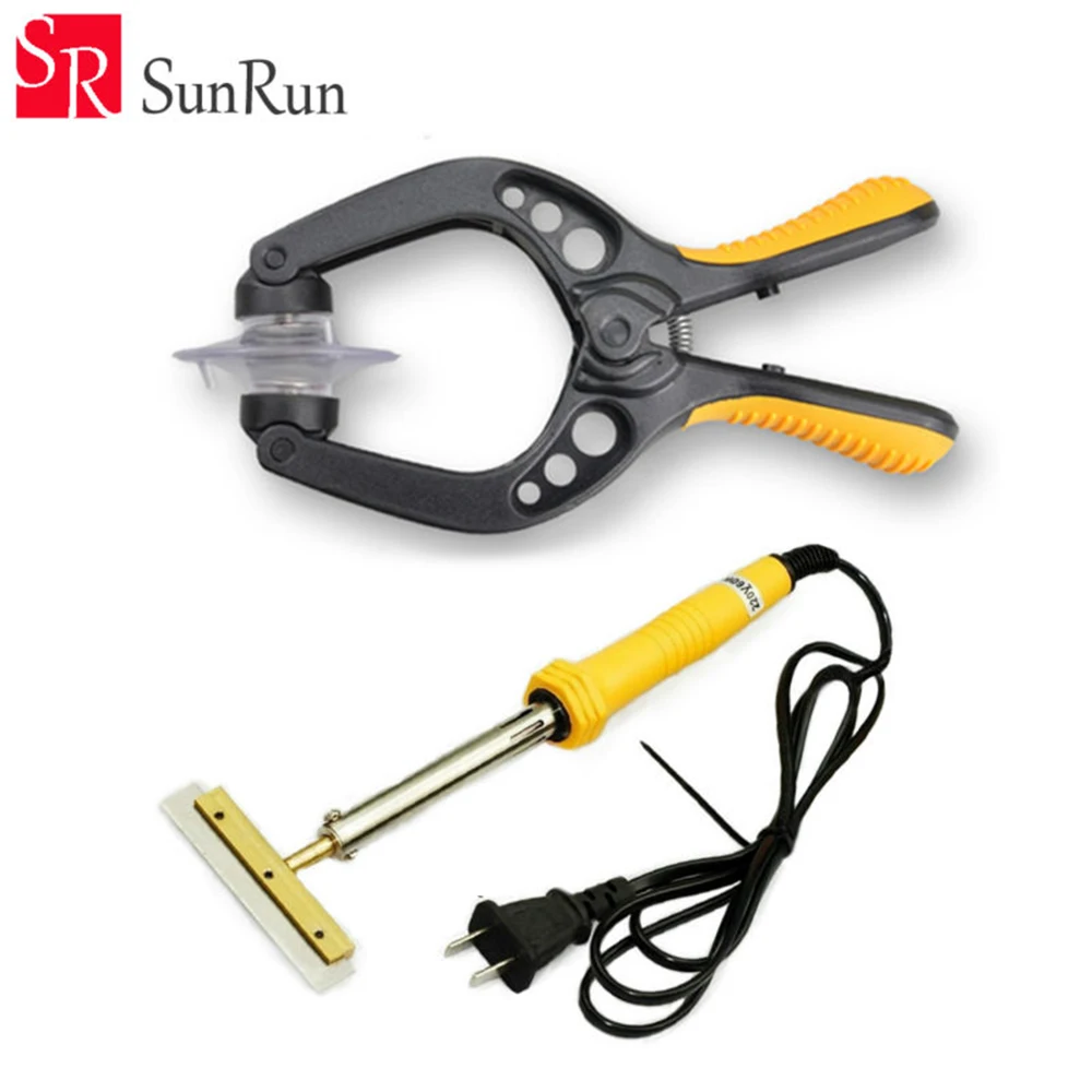 

Universal Dismantling Clip tools Split screen LCD Screen Open Clamp With 30w-220v ELectric Hot Blade Glue Decal Shovel