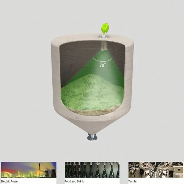 Sólida e cimento Silos sensores de nível APM 3D nível Scanner modelo MV Sólida e cimento Silos sensores de nível APM 3D nível Scanner modelo MV