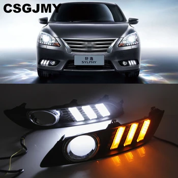 

wholesale car styling For Nissan Sylphy sentra 2013 2014 2015 LED driving DRL with Daytime Running Lights Daylight Fog Head Lamp