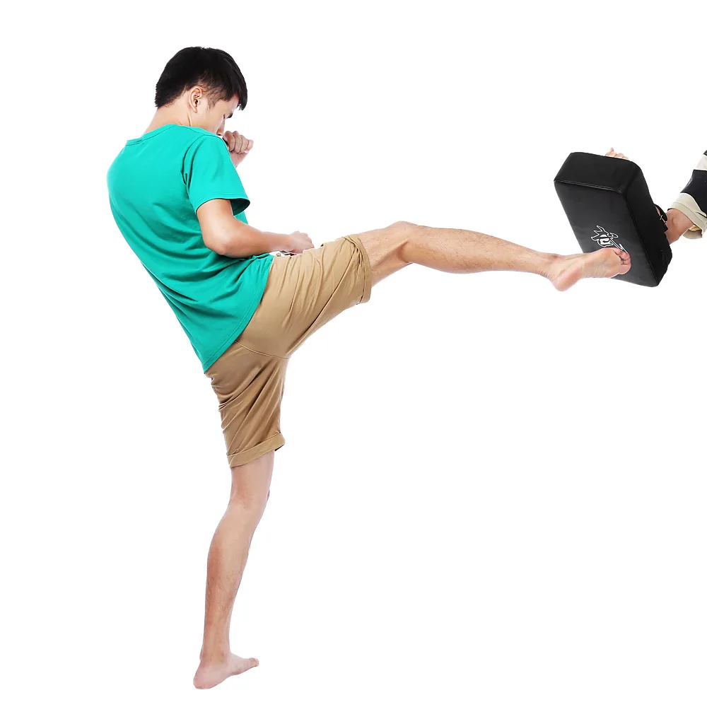 Из искусственной кожи прямоугольник Фокус Бокс ногами ММА удар пробивание Pad мощность удар боевые искусства каратэ тренировка таэквондо