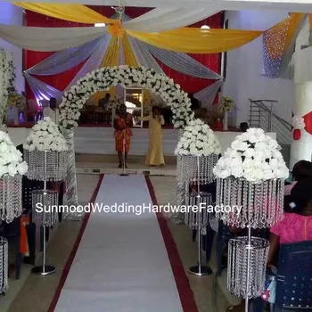 

wholesale elegant wedding candelabra centerpieces flower display stand for wedding stage
