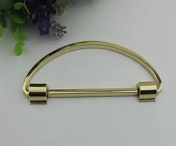 

(10 PCS / lot) new luggage handbag hardware accessories high-grade light gold metal DIY handle