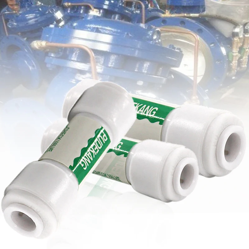 New 1/4" Quick-fit Check Valve Push In Check Valvefor Non Return Water Reverse Osmosis System Filters