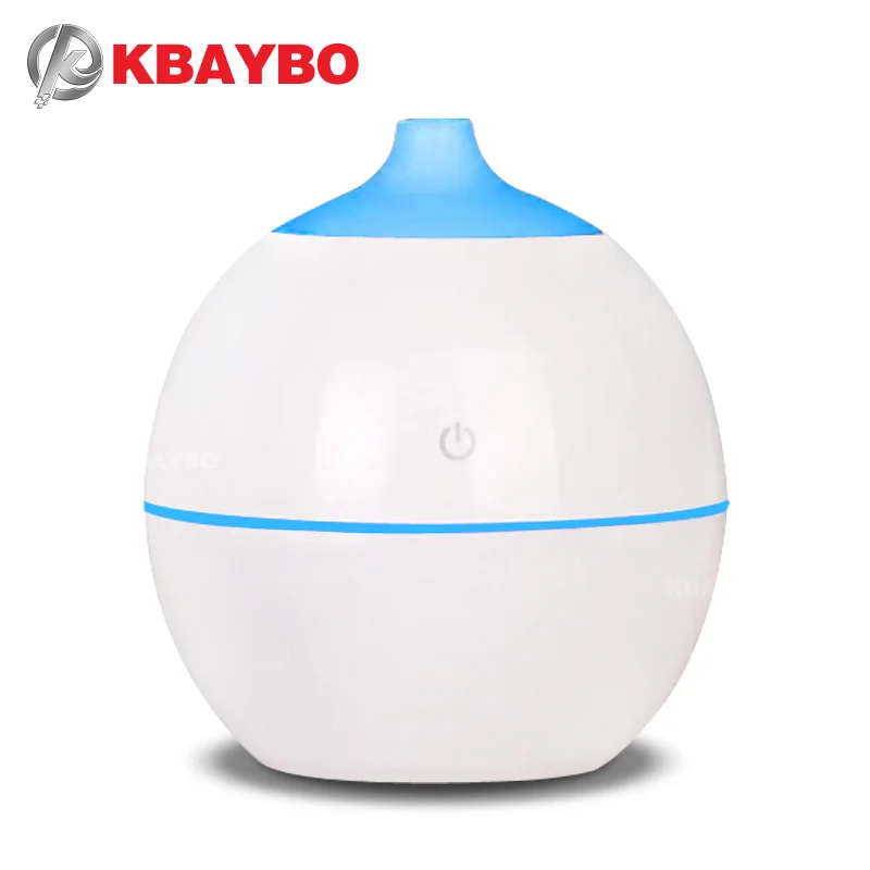 

KBAYBO medium sized USB diffuser 130ml aroma ultrasonic air humidifier 7 color LED cycle soothing light coolmist for home office