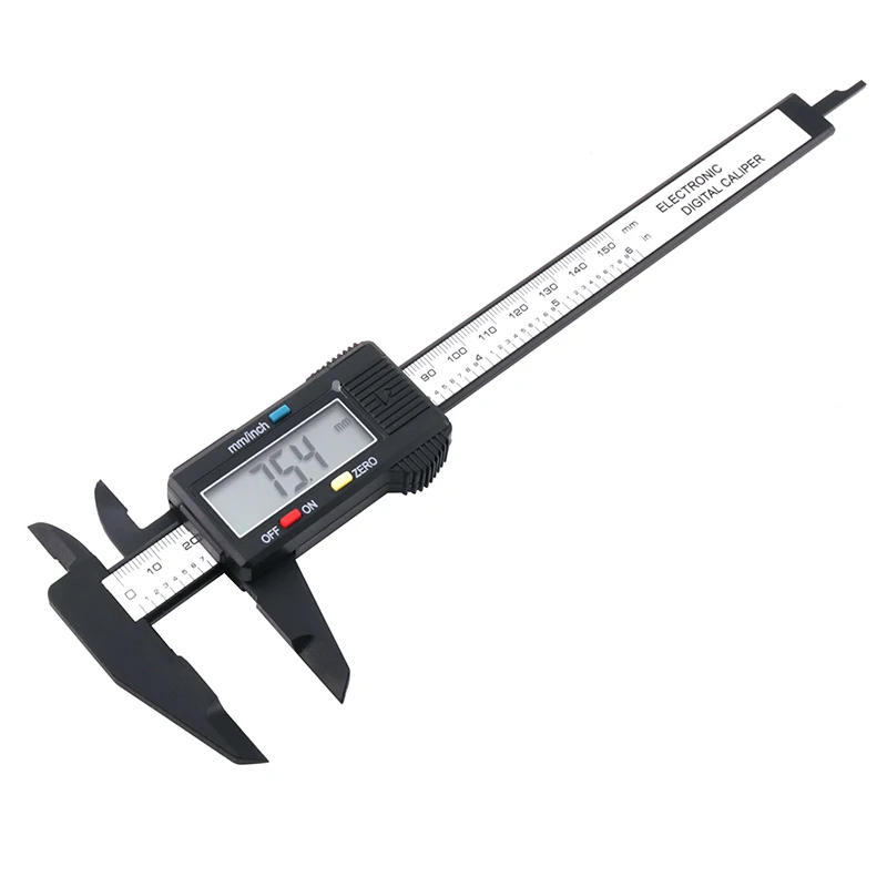 

BORUiT 6" 150 mm LCD Digital Vernier Caliper Micrometer Guage Widescreen Electronic Accurately Measuring Steel