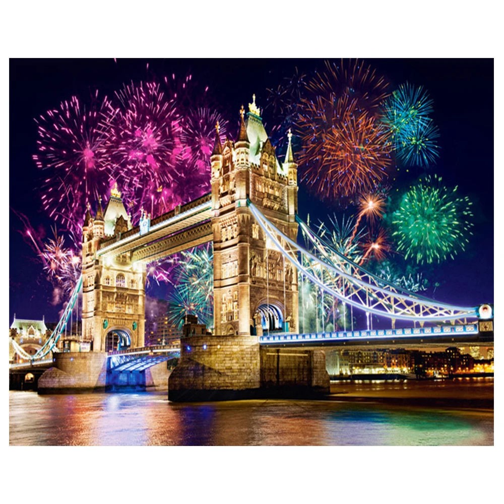 London tower bridge diamond embroidery home decor paintings diy scenic