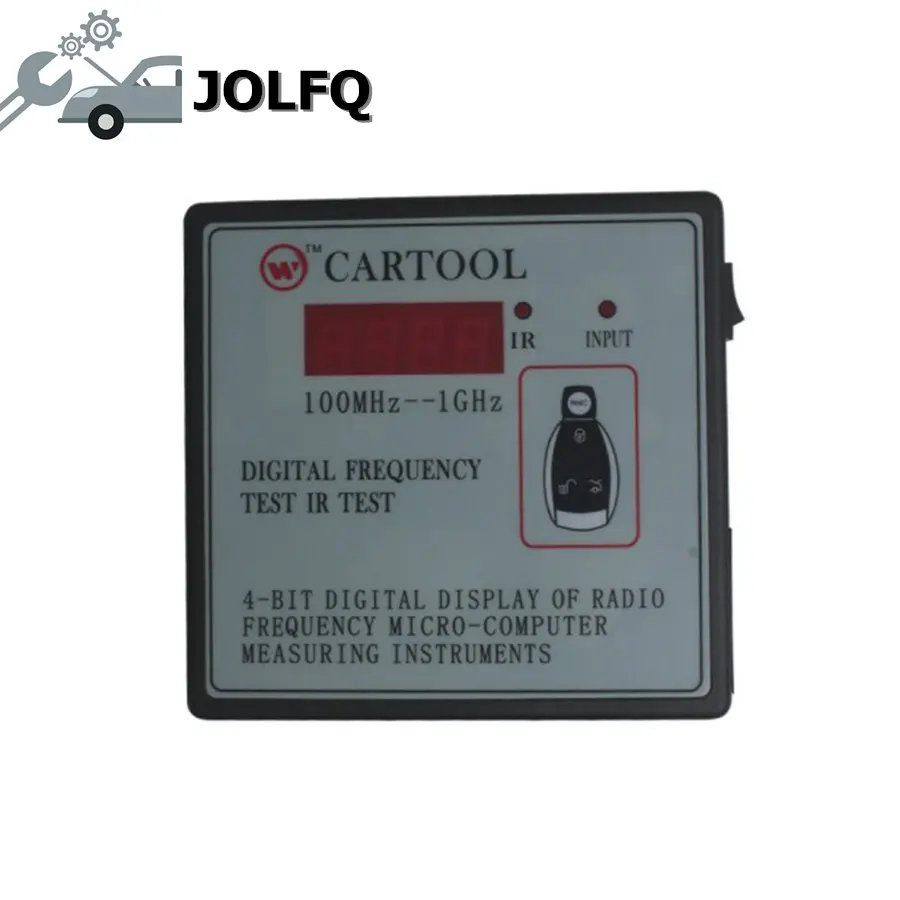 

With European adapter CARTOOL Car IR Infrared Remote Key Frequency Tester IR Test (Frequency Range 100-1000MHZ)
