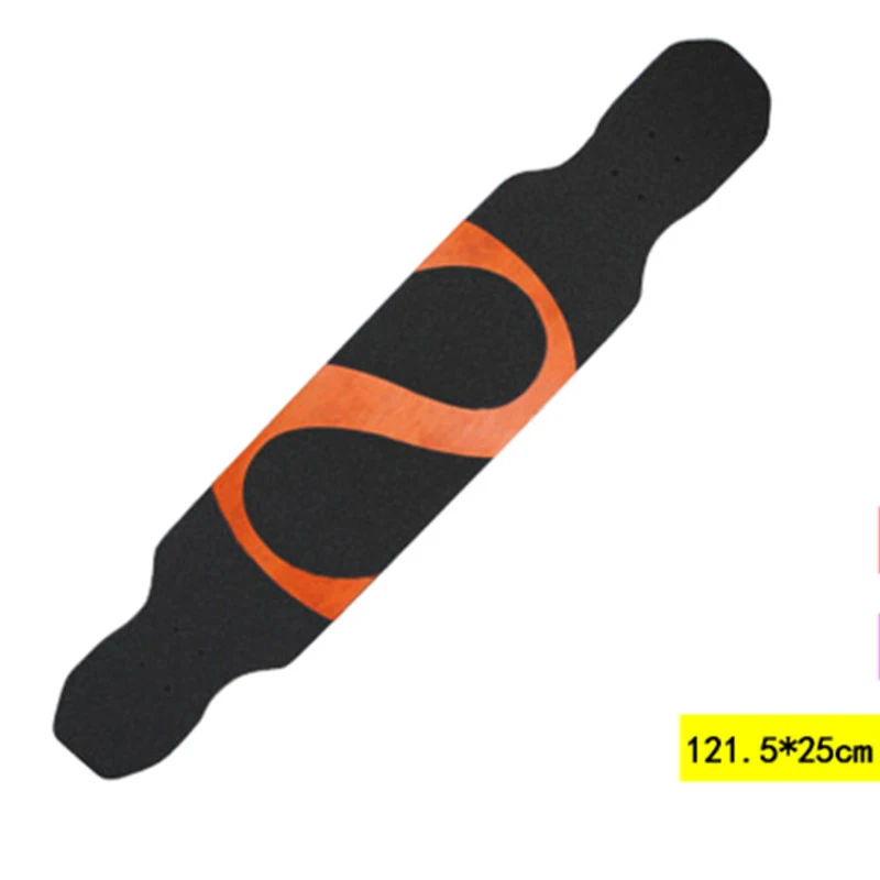 Бесплатная доставка 1 шт.. 121x25 см толстый Скейтборд Longboard Griptape Deck Sand paper Grip лента наклейка длинная доска Песочная бумага Grip лента