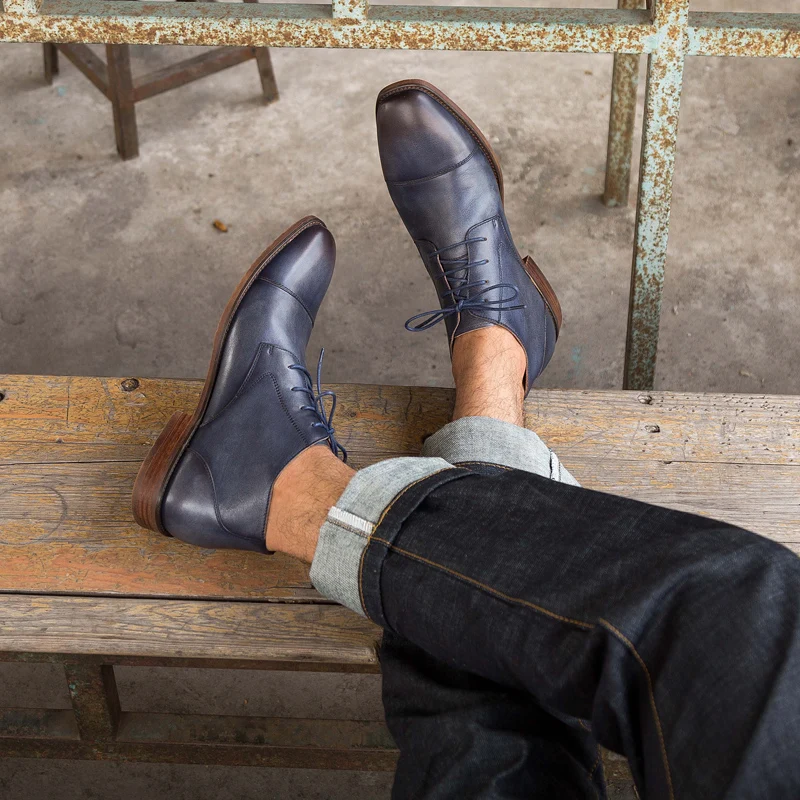 Ботинки martin; кожаная обувь с высоким берцем; мужские ботинки для отдыха в винтажном стиле из натуральной кожи