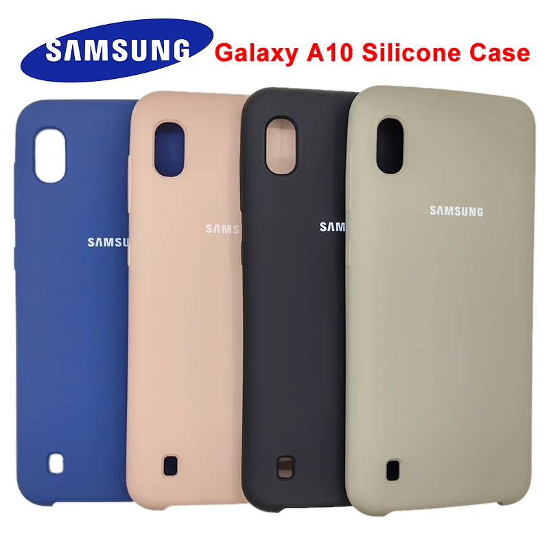 

Original Samsung Galaxy A10 2019 Case Liquid Silicone Case Silky Soft-Touch Finish Back Protective Cover For Galaxy A105 A105F