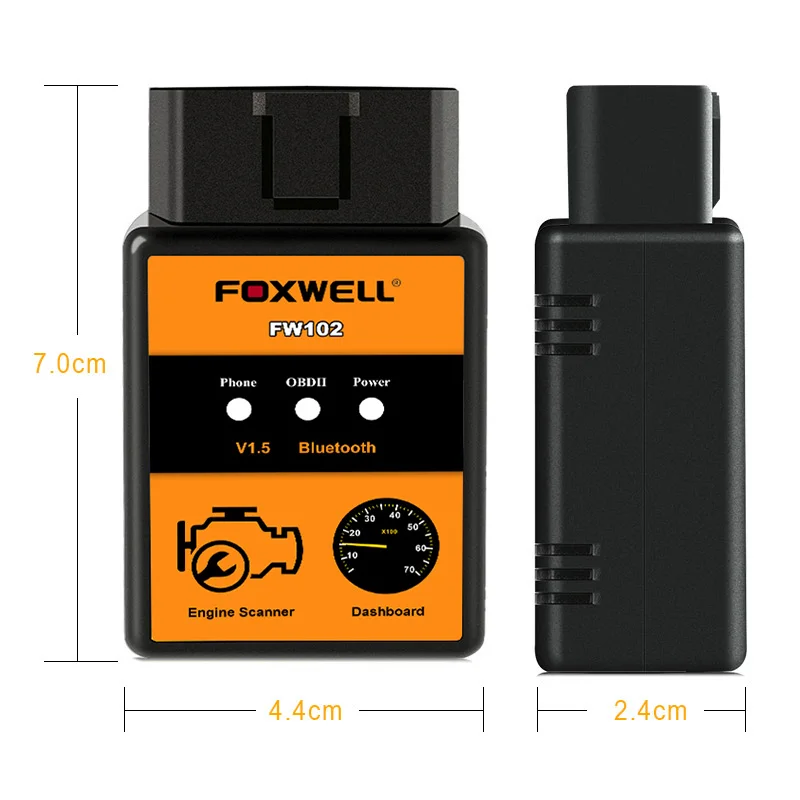 Foxwell ELM327 OBD2 сканер Профессиональный Android Bluetooth V1.5 автомобильный диагностический