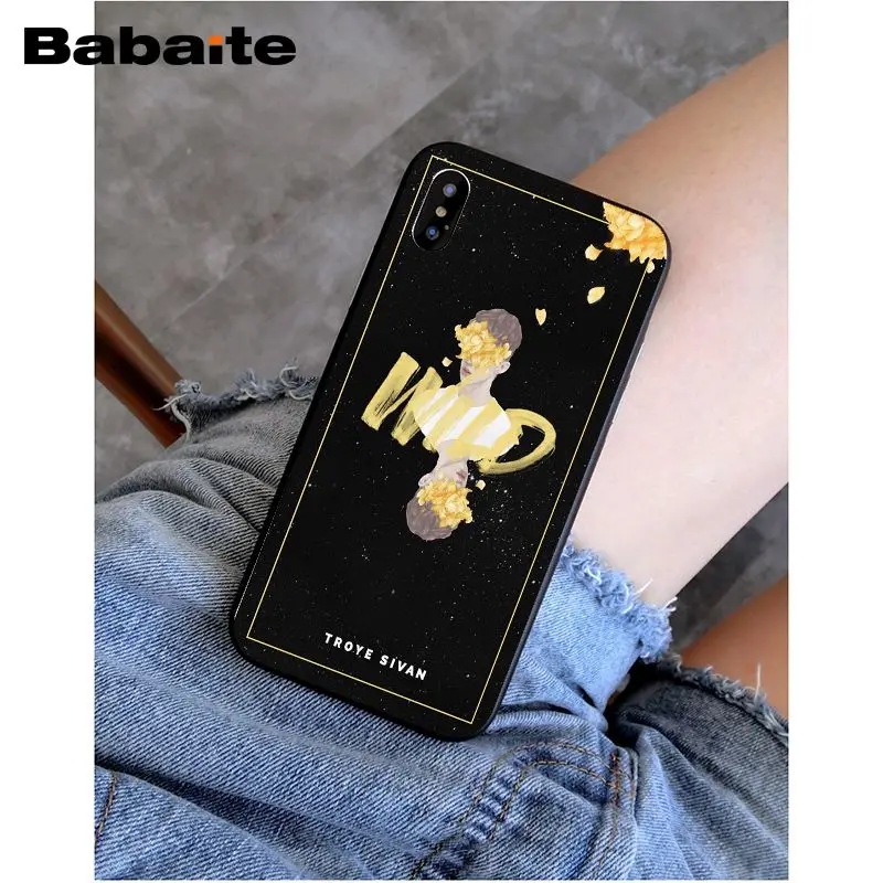Babaite Troye Sivan Attractive Phone Accessories Case For iphone 8 8plus and 7 7plus 6s 6s Plus 6 6plus 5s Cellphones