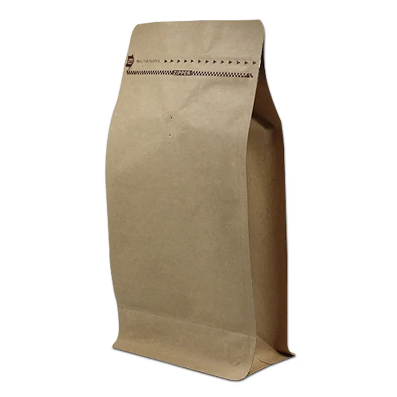 300 шт./лот упаковка кофе сумки с клапан Zip Vent встать открытым верхом тепла запайки Kraft бумага алюминий композитный еда мешок - Цвет: 135X265x38mm