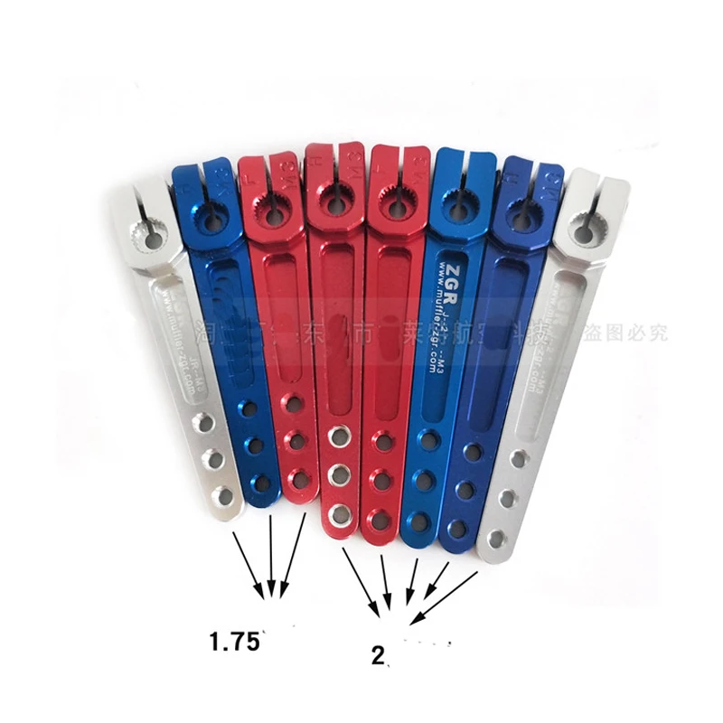 

2PCs 6063 Alu. Alloy Servo Rocker Arm Hitec/Futaba/JR 24/25/23T Half Servo Arm 1.75-2 inch M3 One-way Rocker Arm RC Model Parts