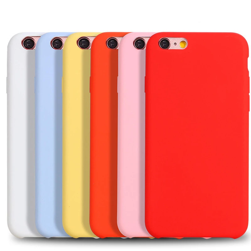

Original Liquid Silicone Shell For iPhone 6 7 8 Plus Smooth Candy Color Silicon Case For iPhone X Xs Max XR Phone Cover
